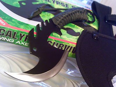 Zombie Apocalypse Survivor Vicious Throwing Axe Hatchet Knife 440 SS