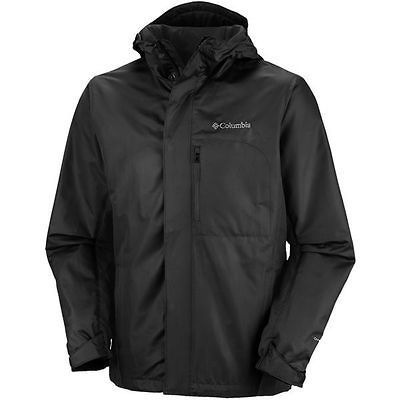 100 COLUMBIA SPORTSWEAR KILLICK STORM JACKET BLACK WATERPROOF COAT