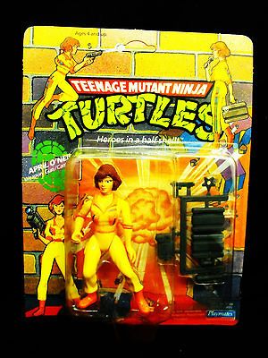 TEENAGE MUTANT NINJA TURTLES APRIL ONEIL ORANGE BOOTS PRESS MOC RARE