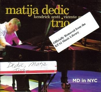 Matija Dedic Trio   MD in NYC CD Promo