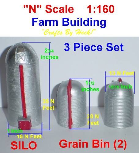 Scale BUILDING {FARM} SILO & Grain BINS