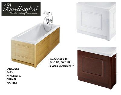 BURLINGTON ARUNDEL EXTRA DEEP ACRYLIC BATH 1700 X 750 INCLUDES WOODEN