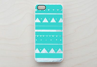 Tribal iPhone Case 5 4 4S Apple Print Southwestern Aqua Blue Green