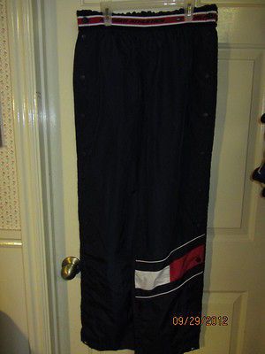 Medium Tommy Hilfiger Tear Away Button Snap Athletic Pants Running