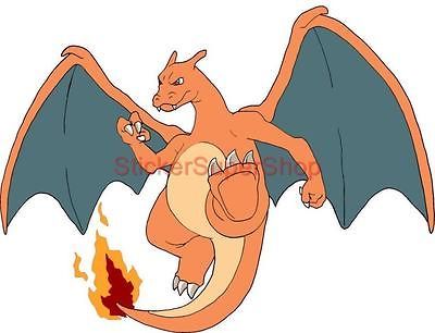   CHARIZARD Pokemon Decal Removable WALL STICKER Home Decor Art Room