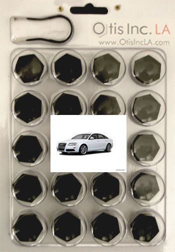 99 9712 B S6 BLACK lug bolt covers AUDI S6 wheels  in the