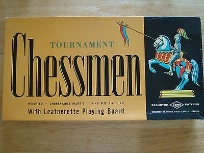 Chessman 1945 Leatherette Board & Manual #812 E.S. Lowe Co. Complete