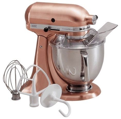 ksm152pscp All Brushed Metal Copper Tilt Artisan Tilting Stand Mixer