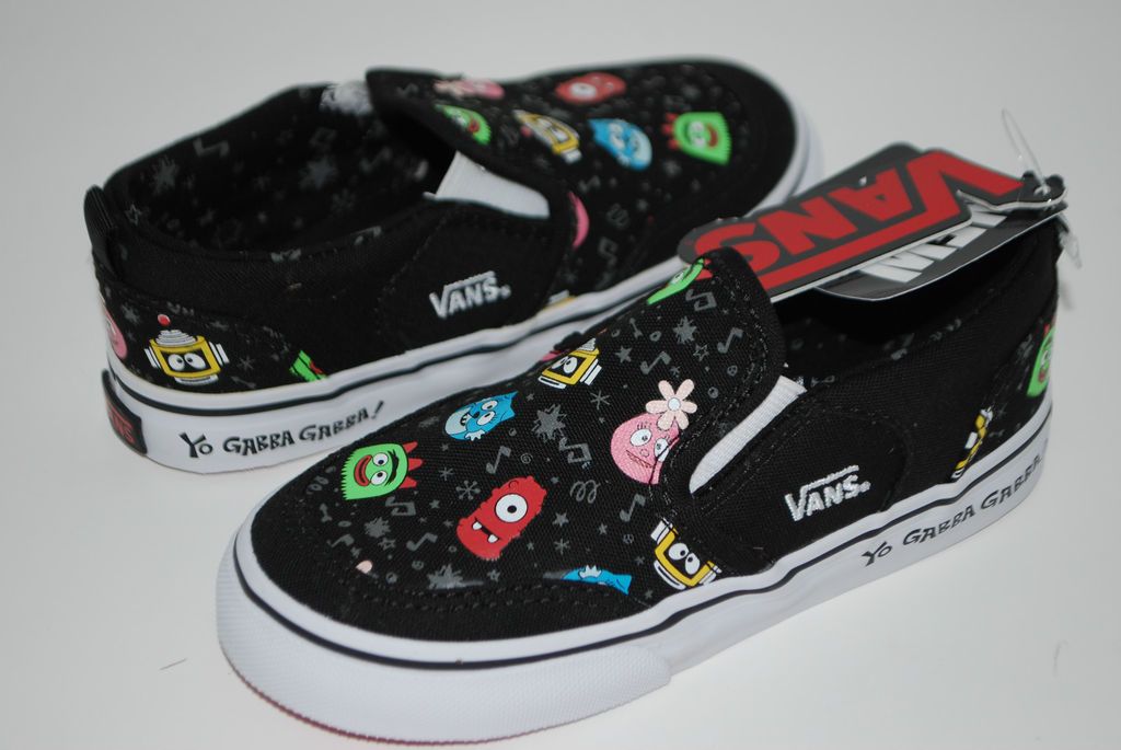 NWT VANS YO GABBA GABBA ASHER SNEAKERS SLIP ON KIDS canvas shoes