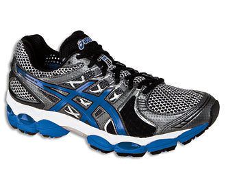 Asics Mens GEL NIMBUS 14 Running Shoes Lightning Royal Black T241N