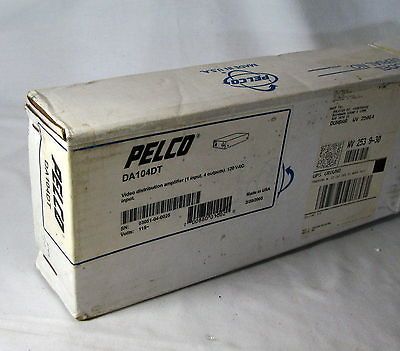 Pelco DA104DT CCTV 4 Output Surveillance Camera Distribution Amplifier