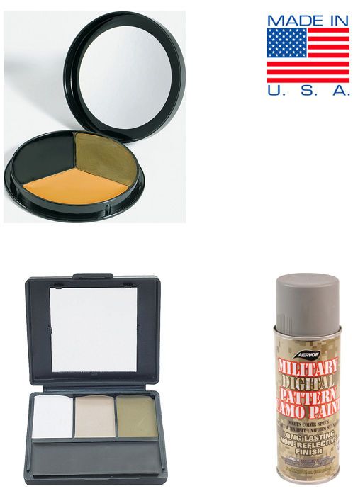 USA MADE Military Army Face Paint & Spray Paint