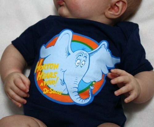 Dr Seuss Baby Onesie, Horton Hears A Who Bodysuit, Horton Creeper