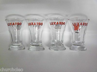 RARE & SUPERB LUXARDO LIQUOR SHOT GLASSES