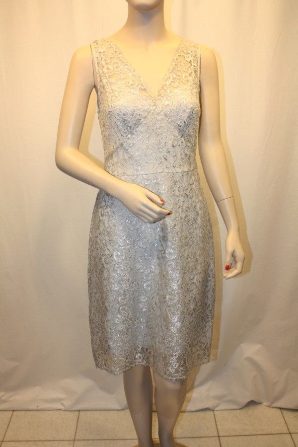 NEW BCBG MAX AZRIA JACINDA METALLIC LACE COCKTAIL QJC6O163 DRESS SIZE