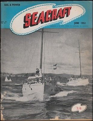 1952 AUSSIE MAGAZINE SAIL & POWER SEACRAFT Vintage boats