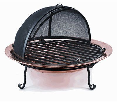 Spark Screen Outdoor Fireplace Cover Patio Backyard Campfire shield