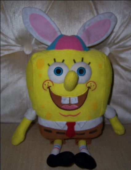 Nice SpongeBob Squarepants Plush with Easter Bunny Ears 12 Tall