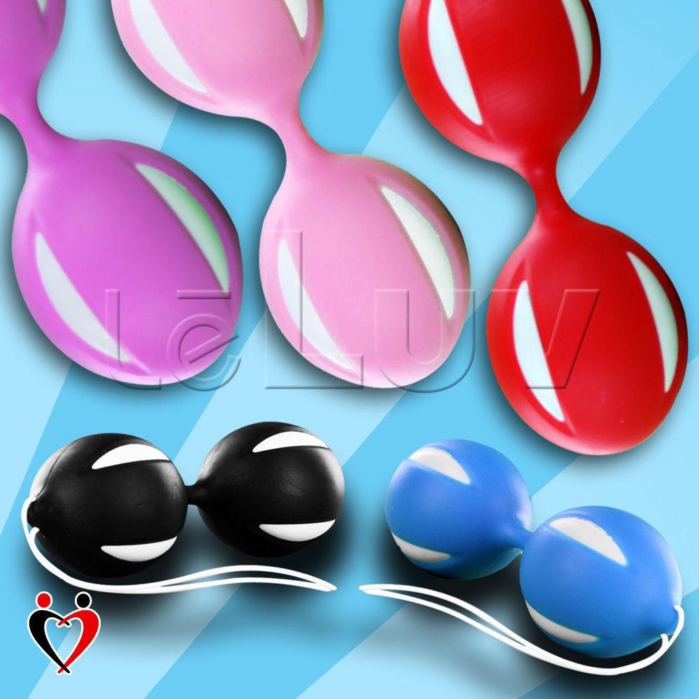 Kegel Exercise Smart Balls Duotone Color Ben Wa Vaginal Massagers FREE