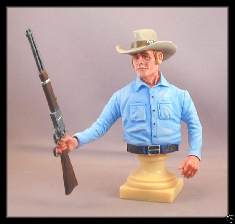 Cowboy BUST With Trick 44 40 Winchester Kit Rifleman