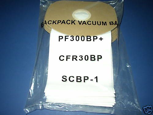 Powr Flite BackPack Vacuum Cleaner Bags CFR30BP SCBP 1