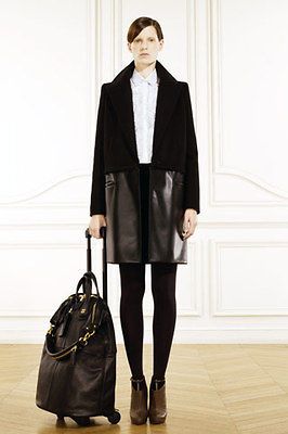 FW RUNWAY WOOL LEATHER JACKET COAT FOR CELINE BALENCIAGA TOP DRESS