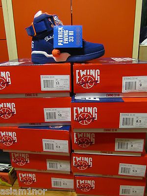 PATRICK EWING BASKETBALL SHOES ROYAL BLUE 8 13 SUEDE ATHLETICS HI 33