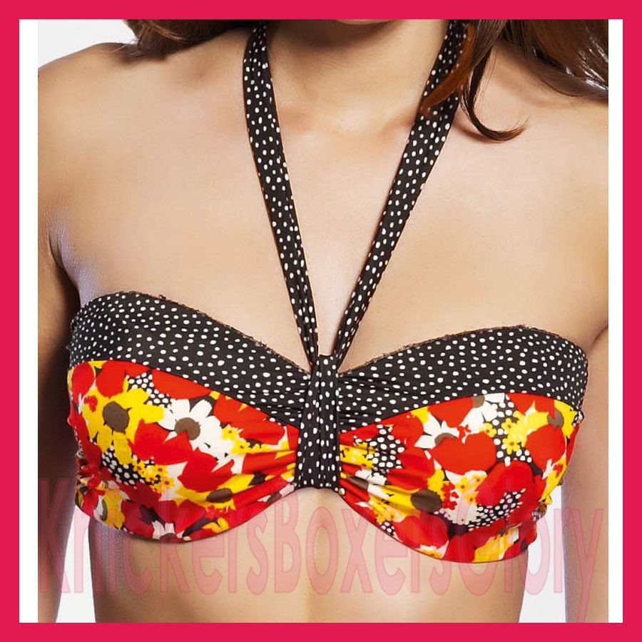 Freya Swimwear Flamingo Bandeau Bikini Top Lipstick NEW 3149 Select