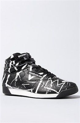 Karmaloop Reebok The Reebok x Basquiat Freestyle Hi Sneakers Black and