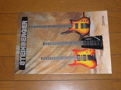 rare 1997 STEINBERGER Electrc Guitar Bass Catalog Japanese 