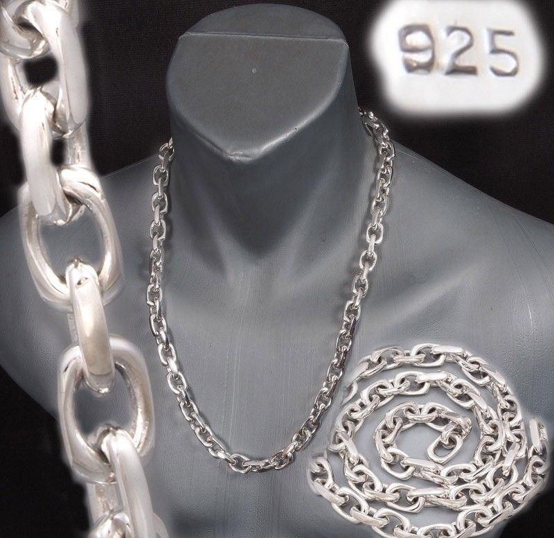 26 201g HUGE HEAVY LINKS BARAKA 925 STERLING SOLID SILVER MENS