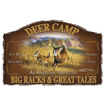 Hunting T Shirt Deer Camp Big Racks & Great Tales Tee