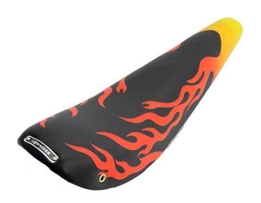 Bicycle 20 Banana Saddle Red/Yellow/Flame. lowrider chopper bike seat