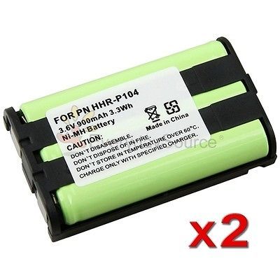 Newly listed 2x Phone Battery For Panasonic HHR P104 HHR P104A New