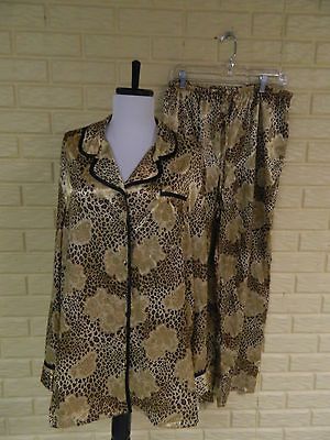 NWT WOMENS ELEGANT CROFT & BARROW 2PC ANIMAL PRINT SIZE LARGE