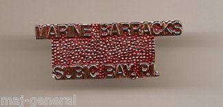 MARINE BARRACKS   SUBIC BAY P.I. HATPIN