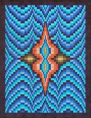 Lazy Lagoon Bargello Strip Piece Lockwood Quilt Pattern