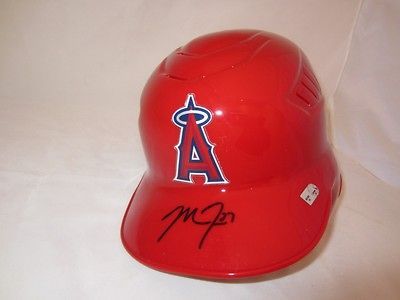 MIKE TROUT SIGNED BATTING HELMET ANAHEIM ANGELS FULL SIZE MLB HOLOGRAM