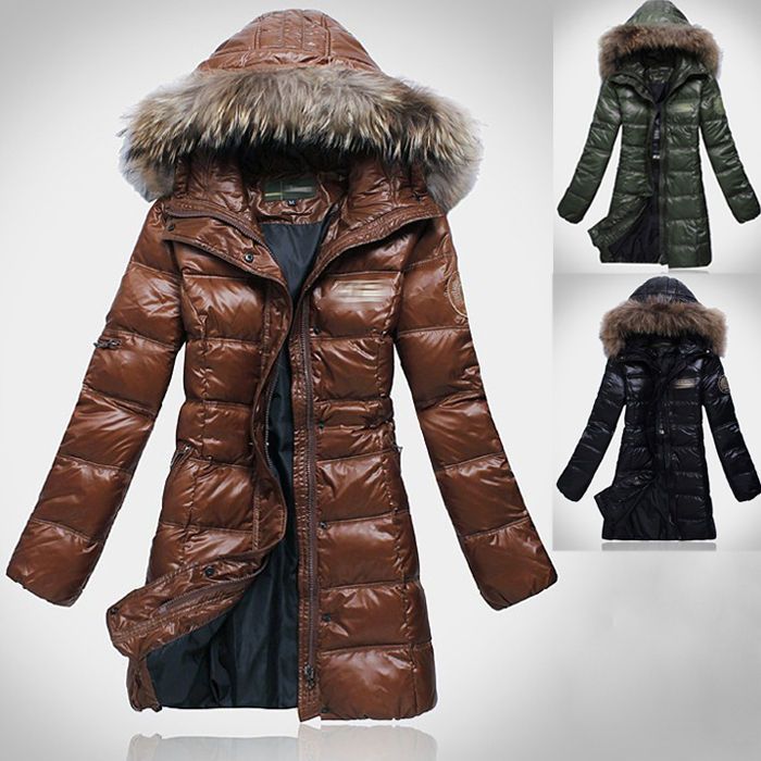 LADY LONG BEAR PARKA DOWN JACKET GARMENT WARE PUFFER COAT WOMAN WINTER