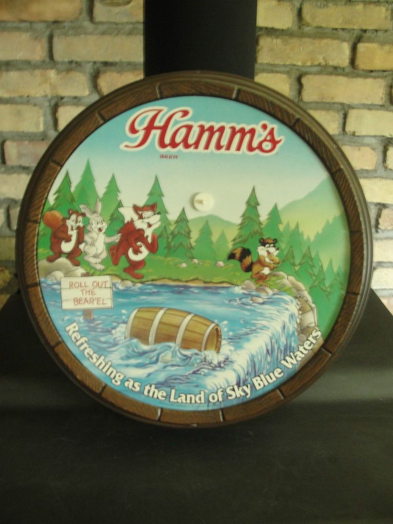 Hamms Beer, Roll OUt the Bearel, Sky Blue Waters, faux barrel adv
