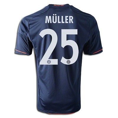 ADIDAS T. MULLER BAYERN MUNICH THIRD JERSEY 2012/13 GERMANY BUNDESLIGA