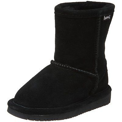 Bearpaw Emma Youth 608y Black Boots US Kids Sizes 11 12 13 1 2 3 4 NIB