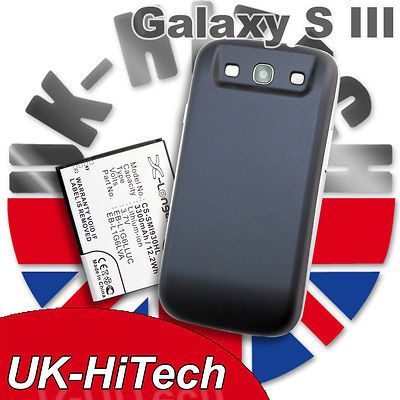 3300mAh Extended Battery+Blue Rear Back Cover Door For Samsung i9300