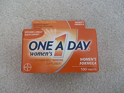 Bayer One A Day Womens MultiVitamin 100 Tablets Expires 09/2013