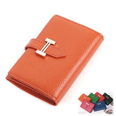 New Genuine leather business card Credit Card Holder Women Wallet