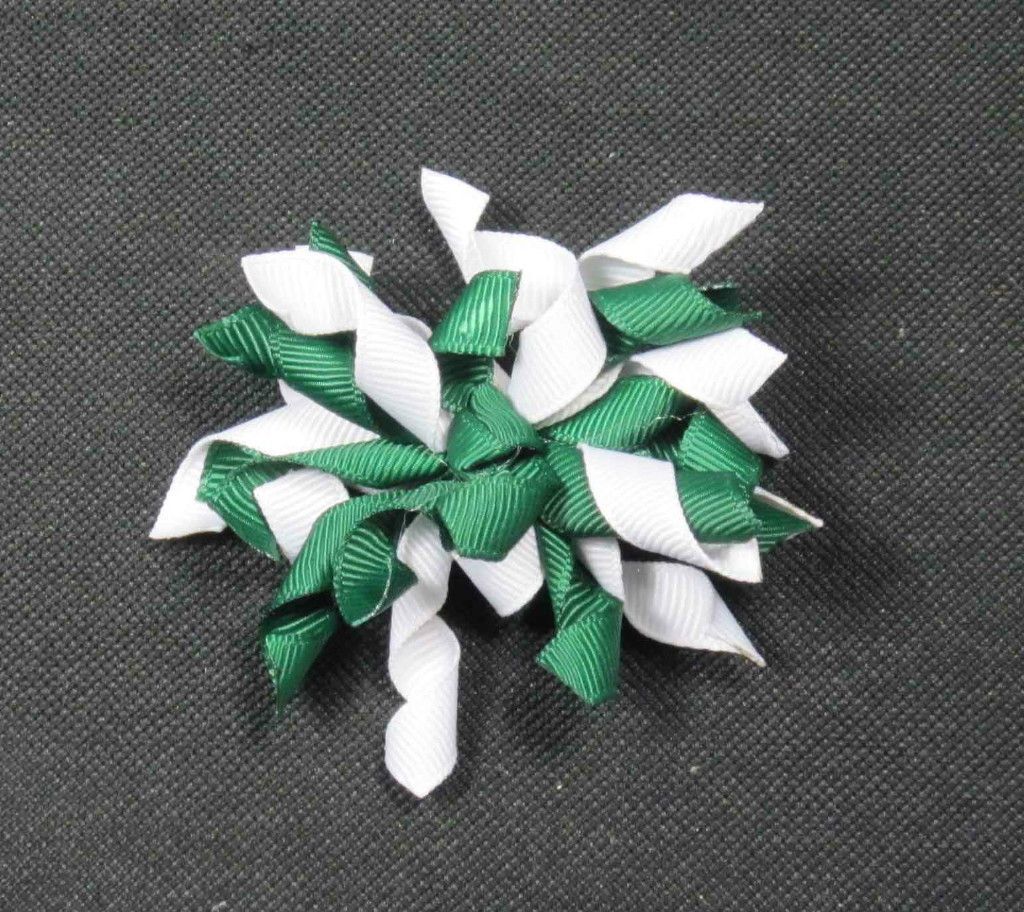 WhiteHunter Michigan State Spartans Korker Hair Bow (Handmade)