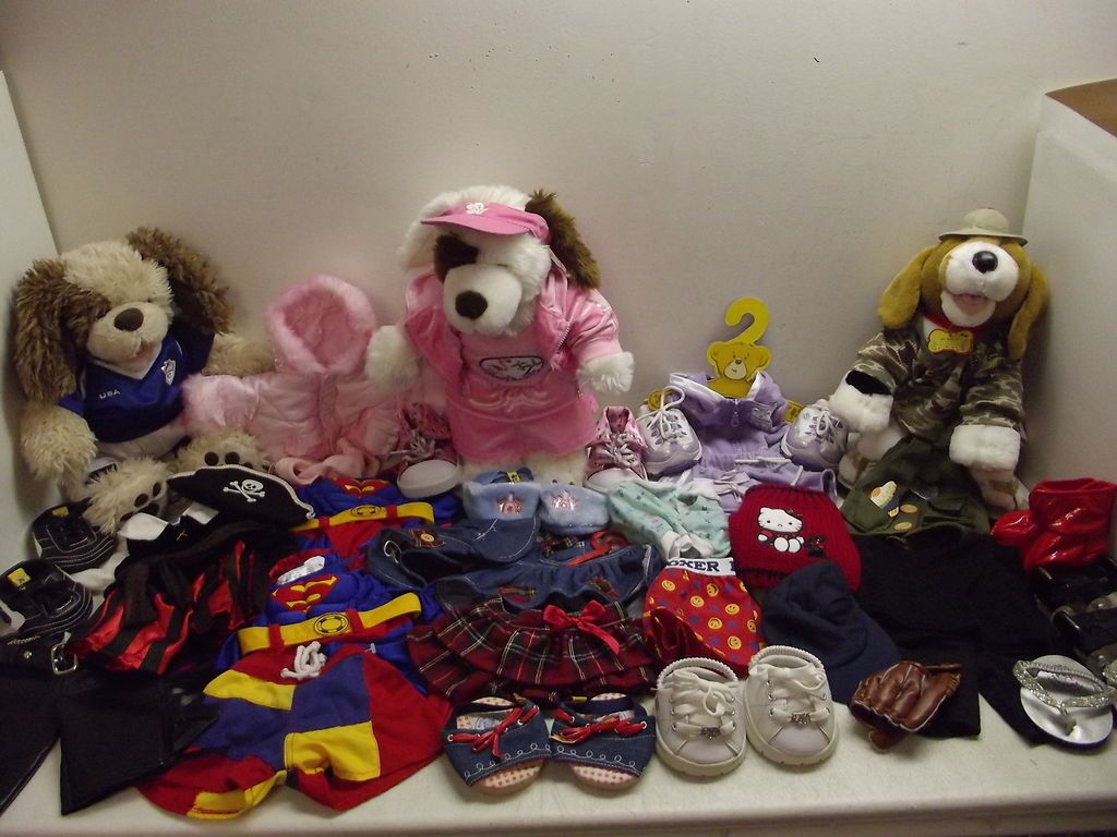 Build A Bear Bab Bed Clothes Shoes Accessories Dogs 2 Barking Huge Lot On Popscreen