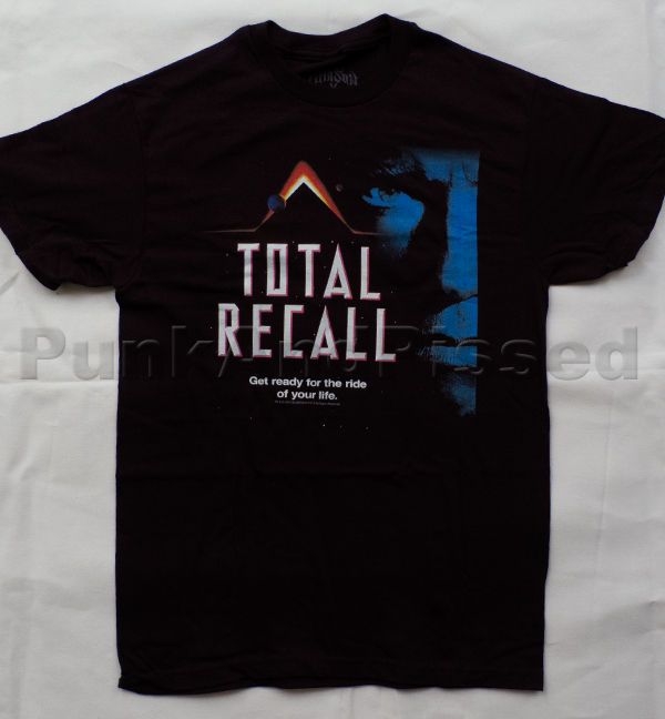 Total Recall 1990   Space Pyramid black t shirt   Official   FAST SHIP