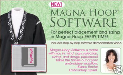 Magna Hoop & Quick Snap Embroidery Placement Software