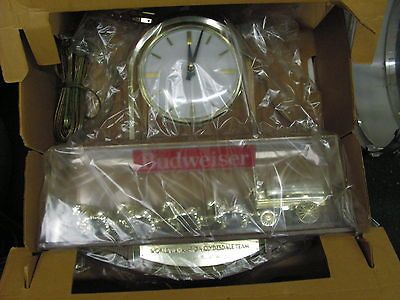 Budweiser Compact Clydesdale Spectacular Sign with Clock HTF Rare New
